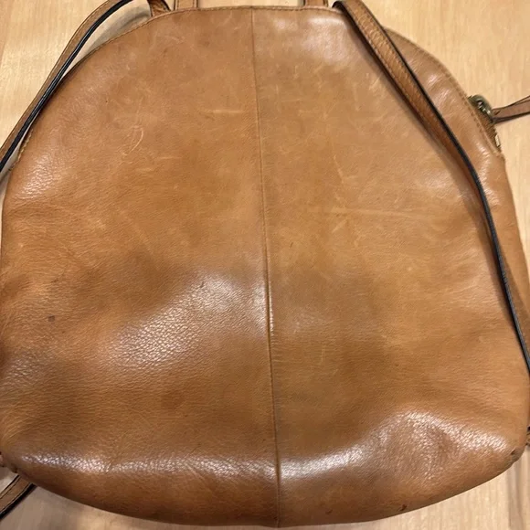 Margot Tan Leather Women's Backpack. - Picture 5 of 12